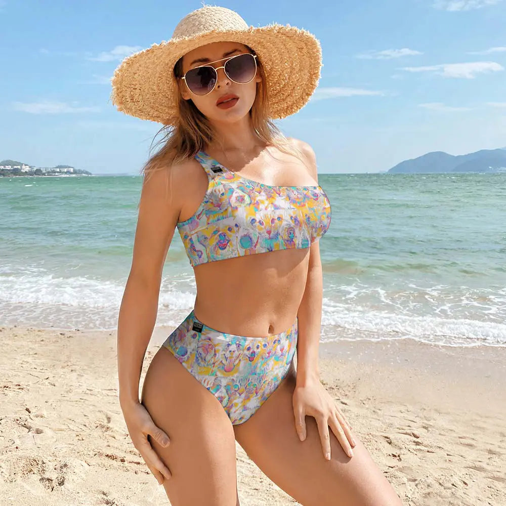 Two piece swimsuit fashion bikini set - Club 99 ThisNew
