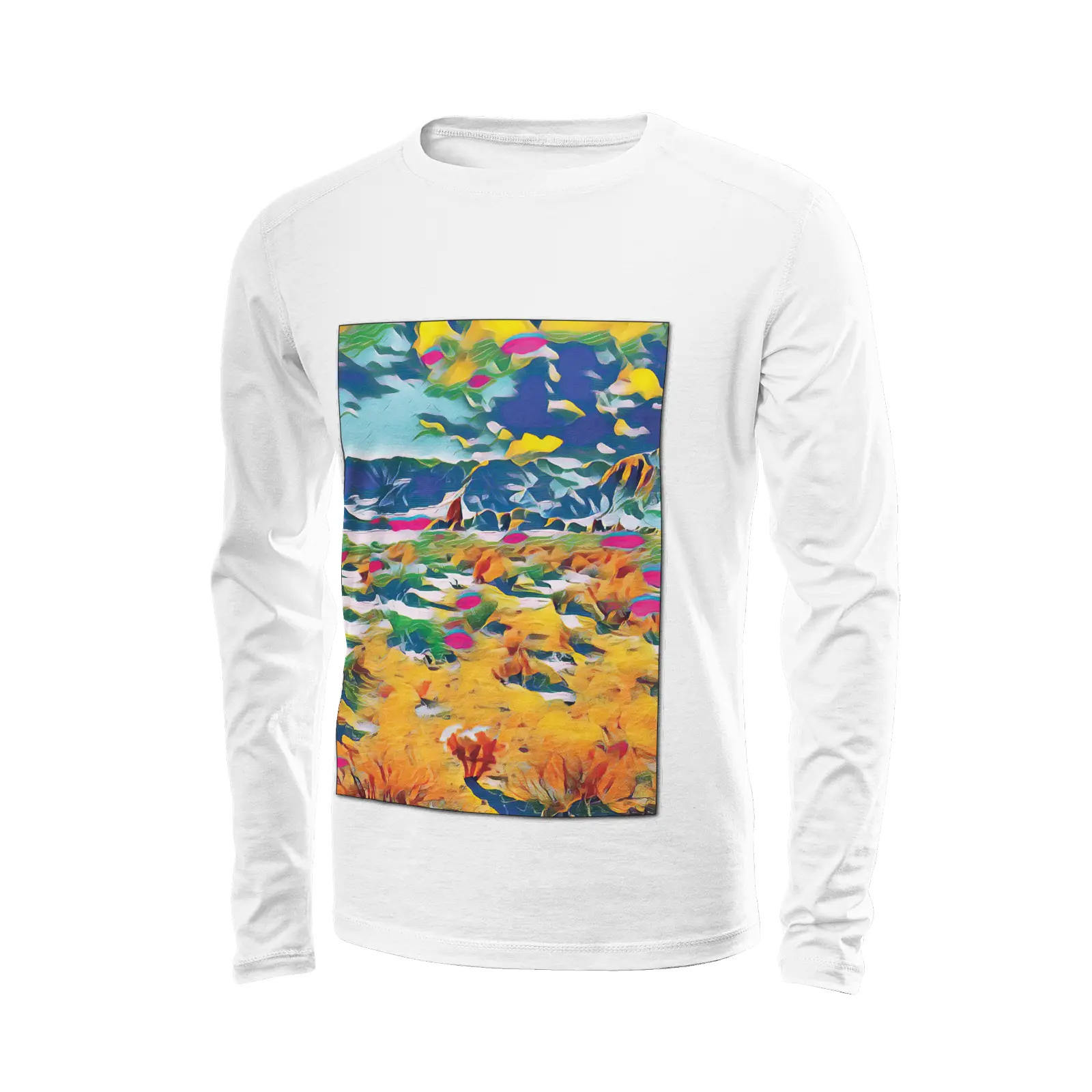 White long sleeve T-shirt - Southern California (2) Printy6