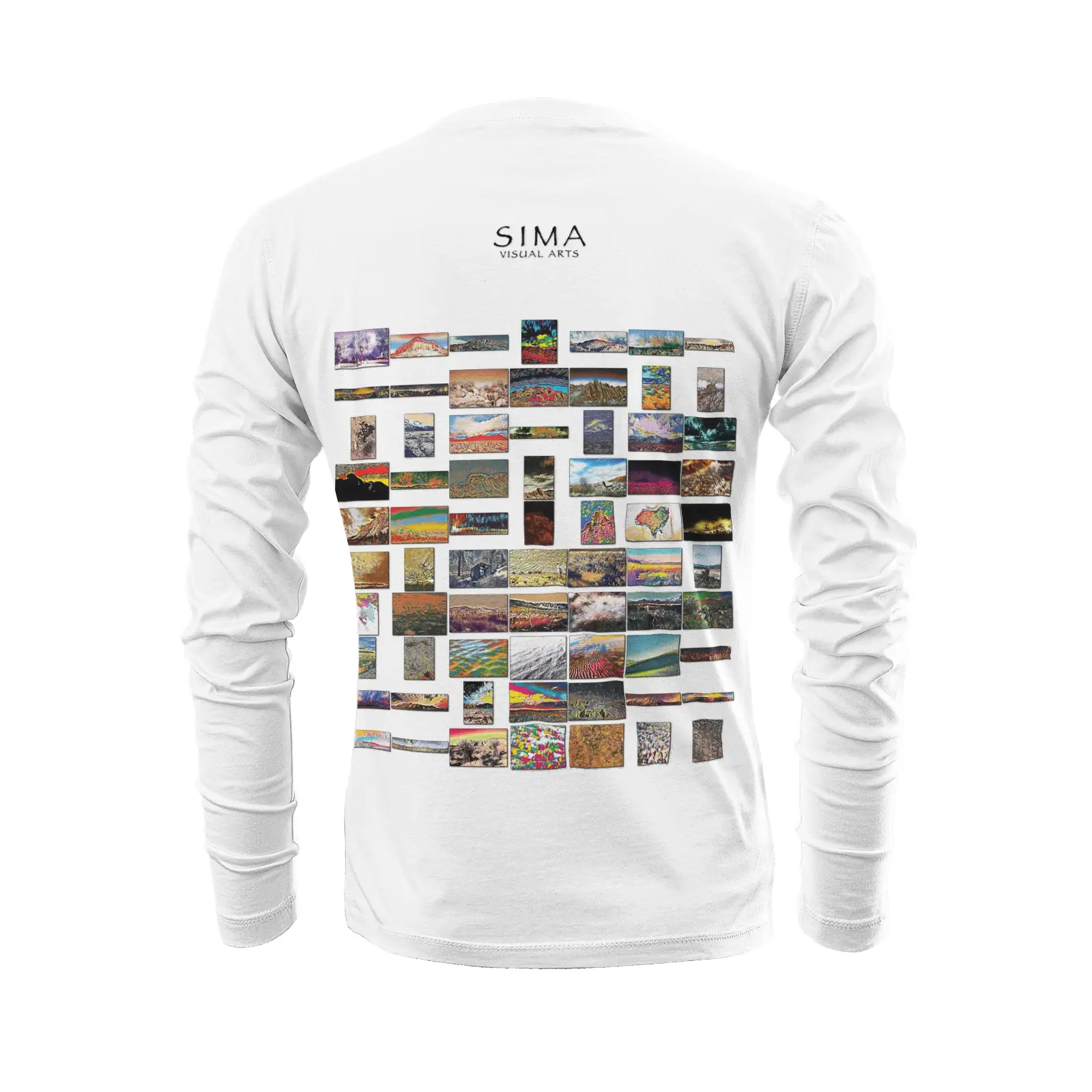 White long sleeve T-shirt - Southern California (6) Printy6