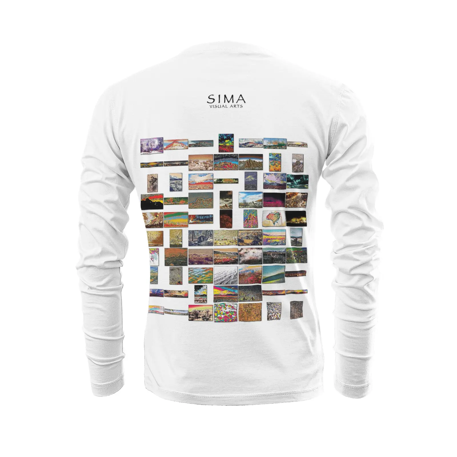 White long sleeve T-shirt - Southern California (9) Printy6