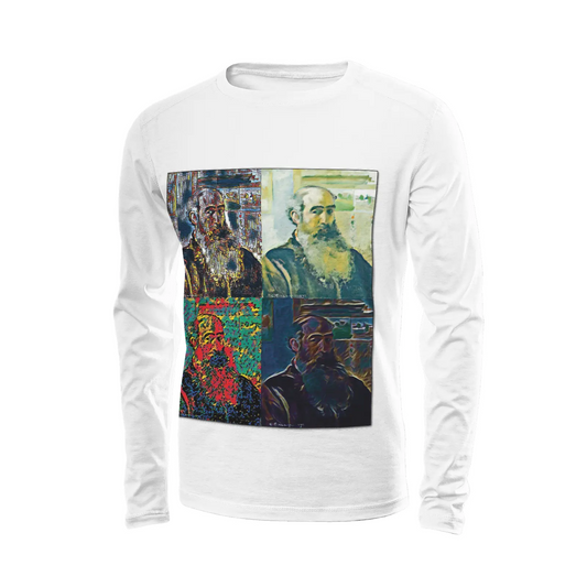 White long sleeve shirt - The prophecy - Camille Pissarro Printy6