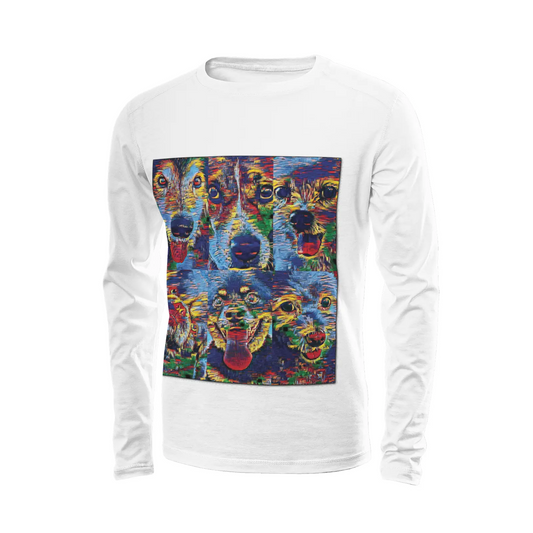 White long sleeve t-Shirt - Club 99 Printy6