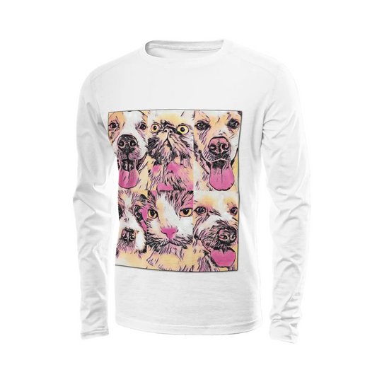 White long sleeve t-shirt - Club 99 Printy6