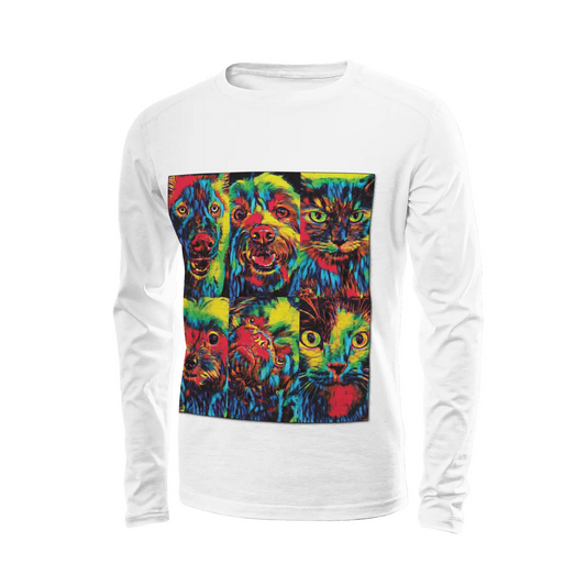 White long sleeve t-shirt - Club 99 Printy6