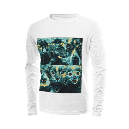White long sleeve t-shirt - Club 99 Printy6