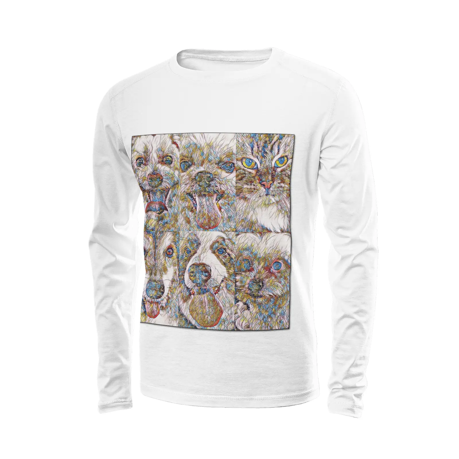 White long sleeve t-shirt - Club 99 Printy6