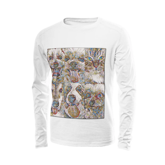 White long sleeve t-shirt - Club 99 Printy6