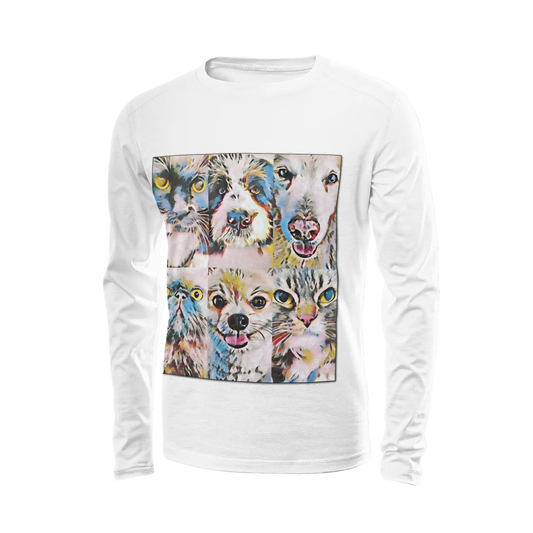 White long sleeve t-shirt - Club 99 Printy6