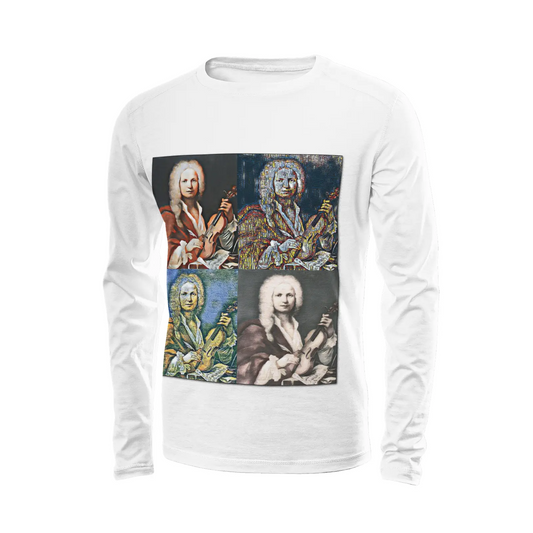 White long sleeve t-shirt - Encore - Antonio Vivaldi Printy6