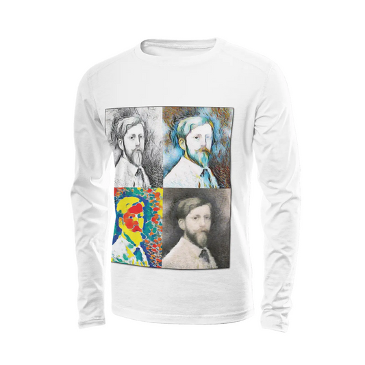 White long sleeve t-shirt - Encore - Georges Seurat Printy6
