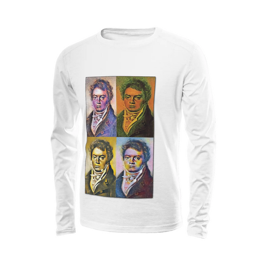 White long sleeve t-shirt - Encore - Ludwig Van Beethoven Printy6