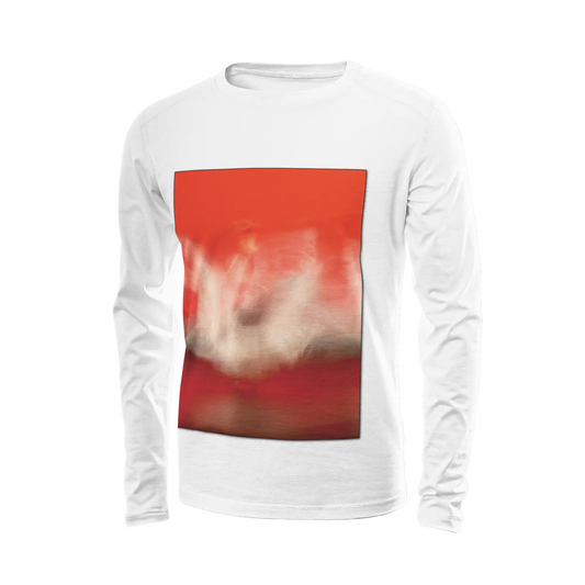 White long sleeve t-shirt - Global Motion Dance (19) Printy6