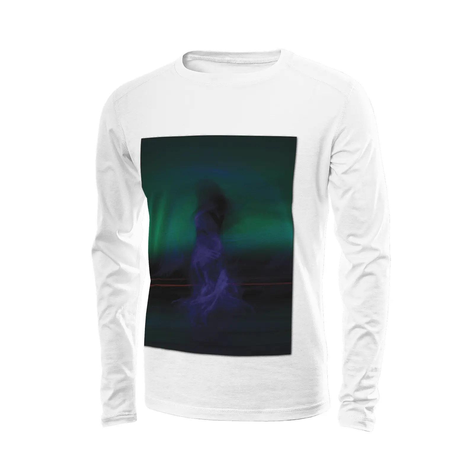 White long sleeve t-shirt - Global Motion Dance (20) Printy6