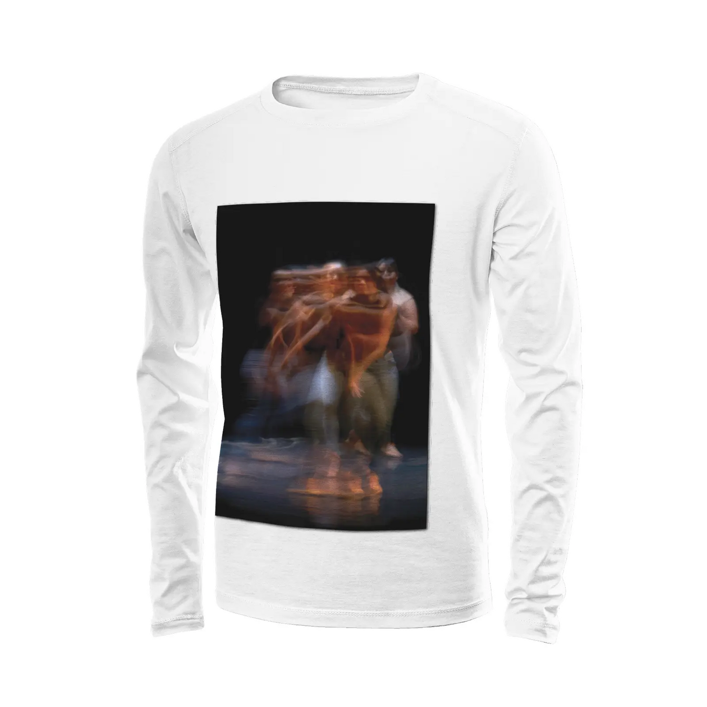 White long sleeve t-shirt - Global Motion Dance (23) Printy6