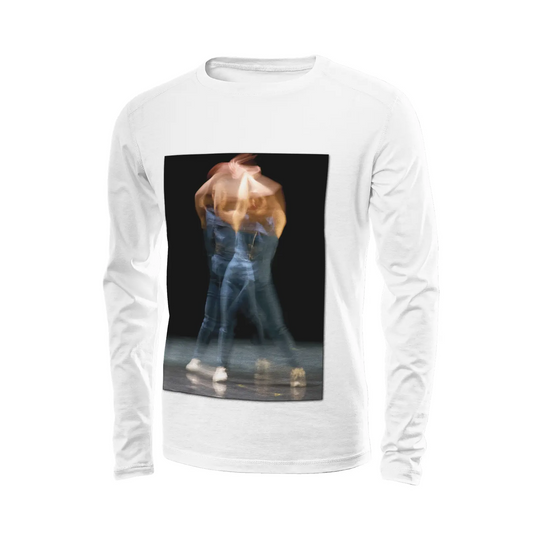 White long sleeve t-shirt - Global Motion Dance (25) Printy6