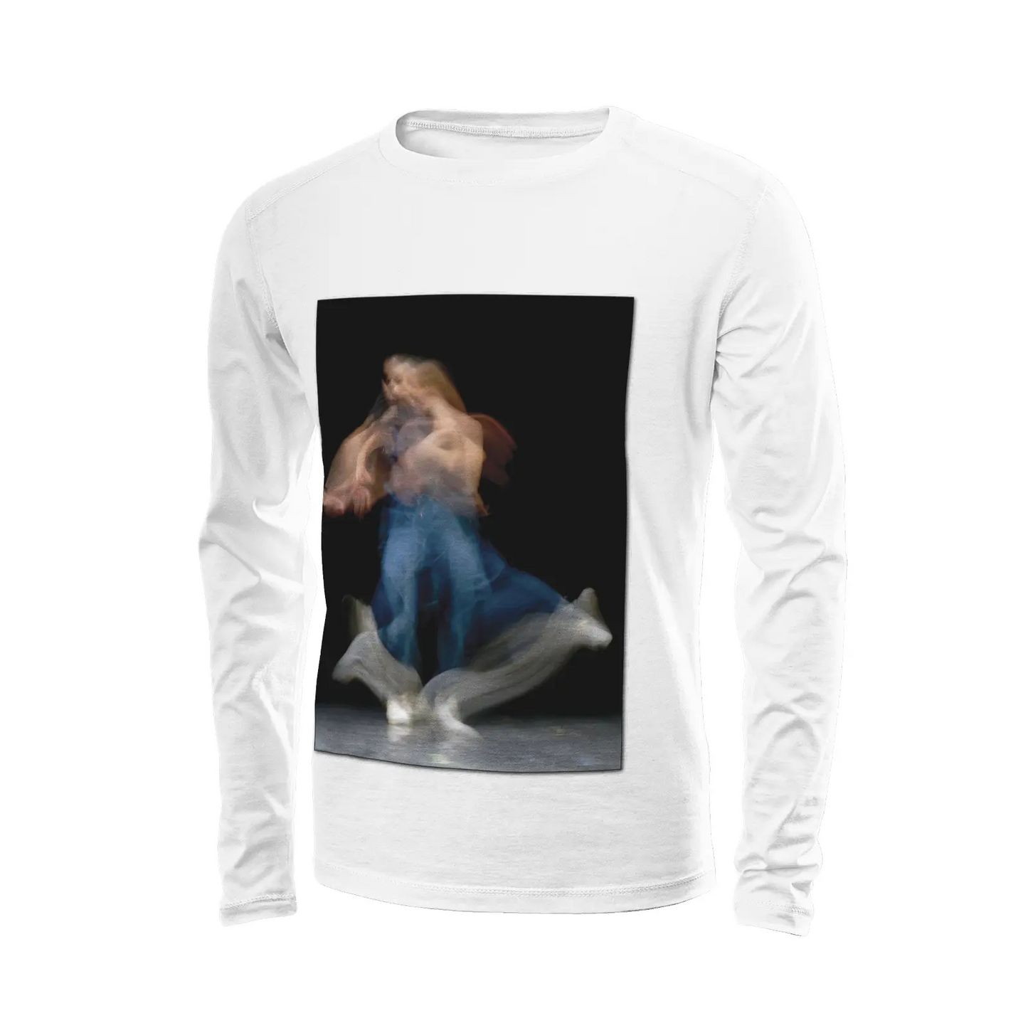 White long sleeve t-shirt - Global Motion Dance (26) Printy6