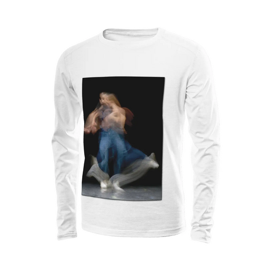 White long sleeve t-shirt - Global Motion Dance (26) Printy6