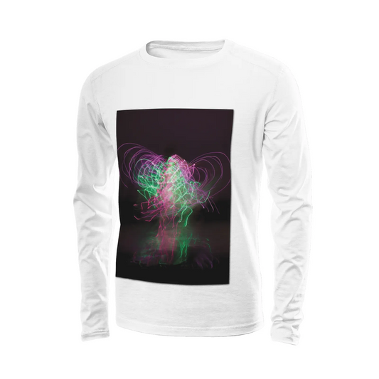 White long sleeve t-shirt - Global Motion Dance (27) Printy6