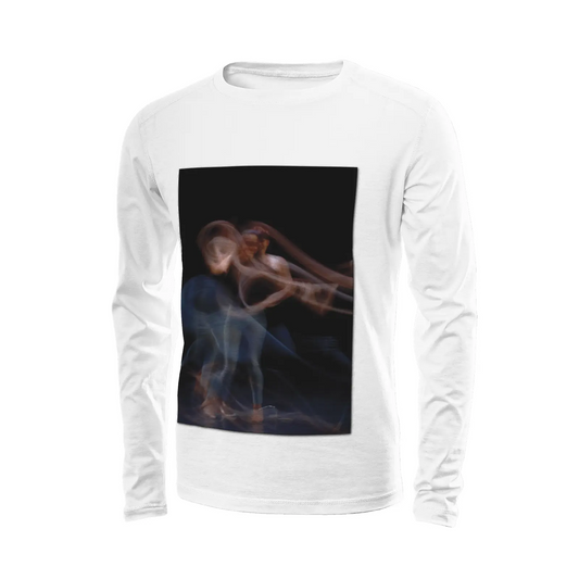 White long sleeve t-shirt - Global Motion Dance (28) Printy6