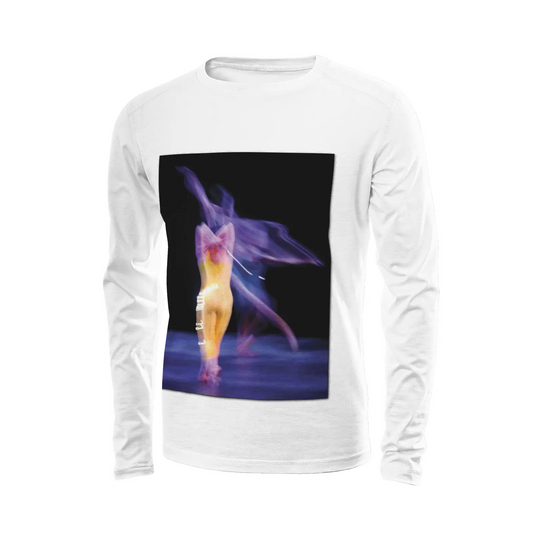 White long sleeve t-shirt - Global Motion Dance (2) Printy6