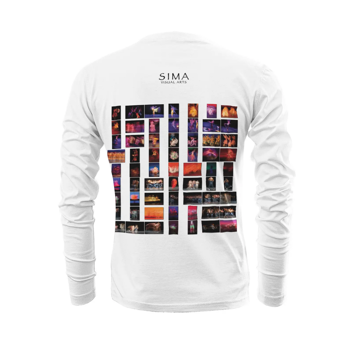 White long sleeve t-shirt - Global Motion Dance (2) Printy6