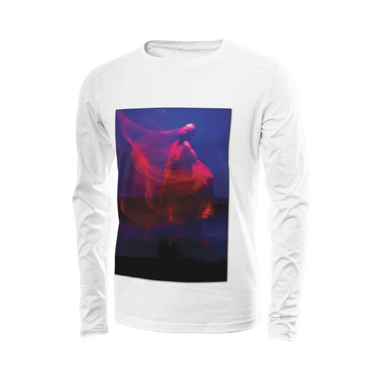 White long sleeve t-shirt - Global Motion Dance (30) Printy6