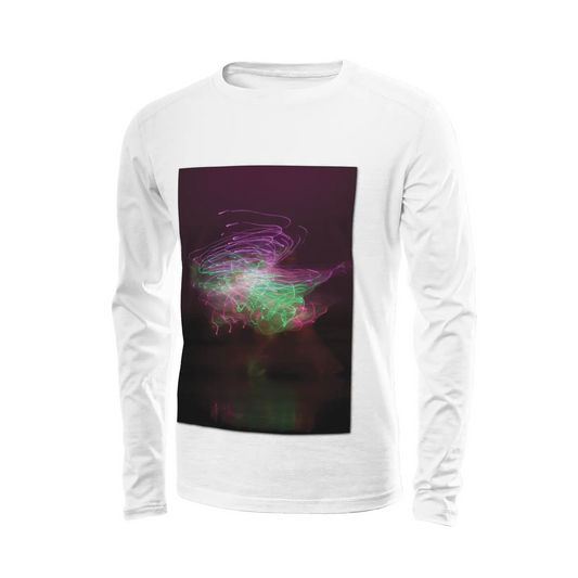 White long sleeve t-shirt - Global Motion Dance (32) Printy6