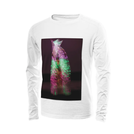 White long sleeve t-shirt - Global Motion Dance (33) Printy6