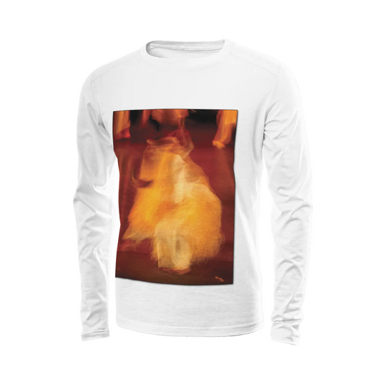 White long sleeve t-shirt - Global Motion Dance (3) Printy6