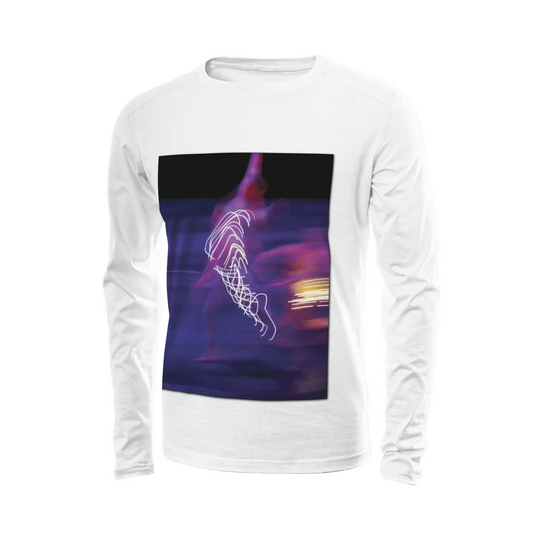 White long sleeve t-shirt - Global Motion Dance (7) Printy6