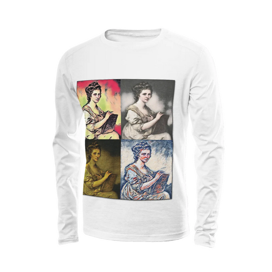 White long sleeve t-shirt - School of painting - Angelica Kauffman Printy6