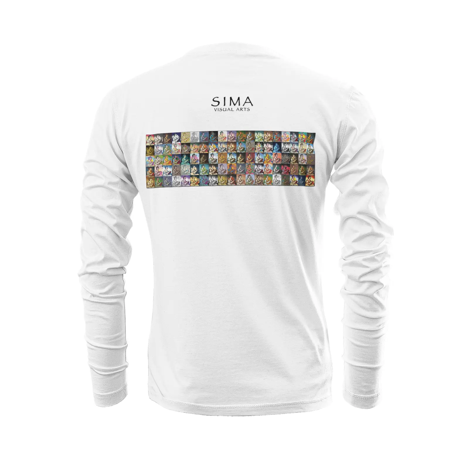 White long sleeve t-shirt - School of painting - Angelica Kauffman Printy6