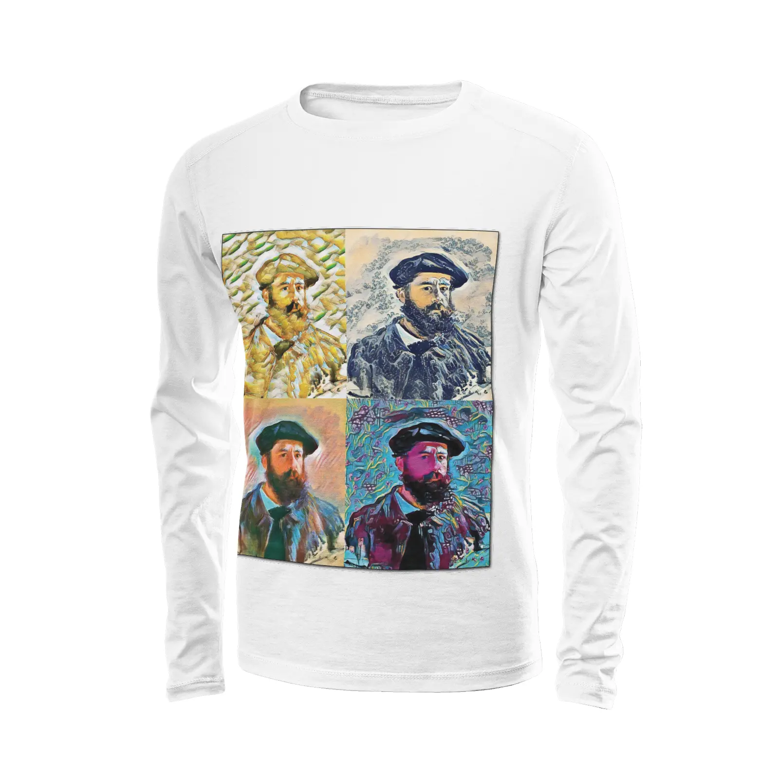 White long sleeve t-shirt - School of painting - Claude Monet Printy6