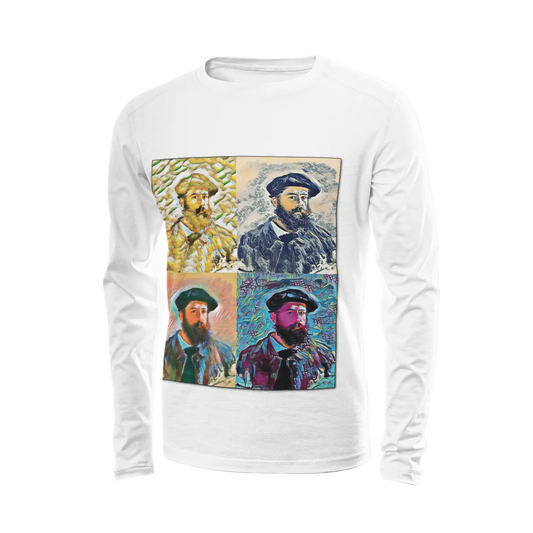 White long sleeve t-shirt - School of painting - Claude Monet Printy6