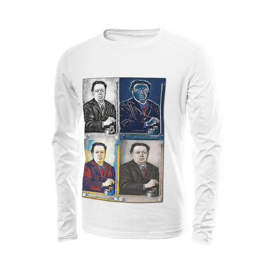 White long sleeve t-shirt - School of painting - Diego Rivera Printy6