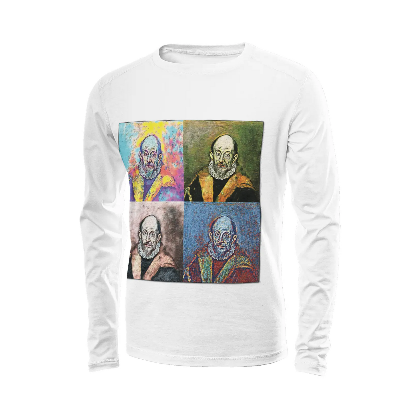 White long sleeve t-shirt - School of painting - Doménikos Theotokópoulos 'El Greco' Printy6