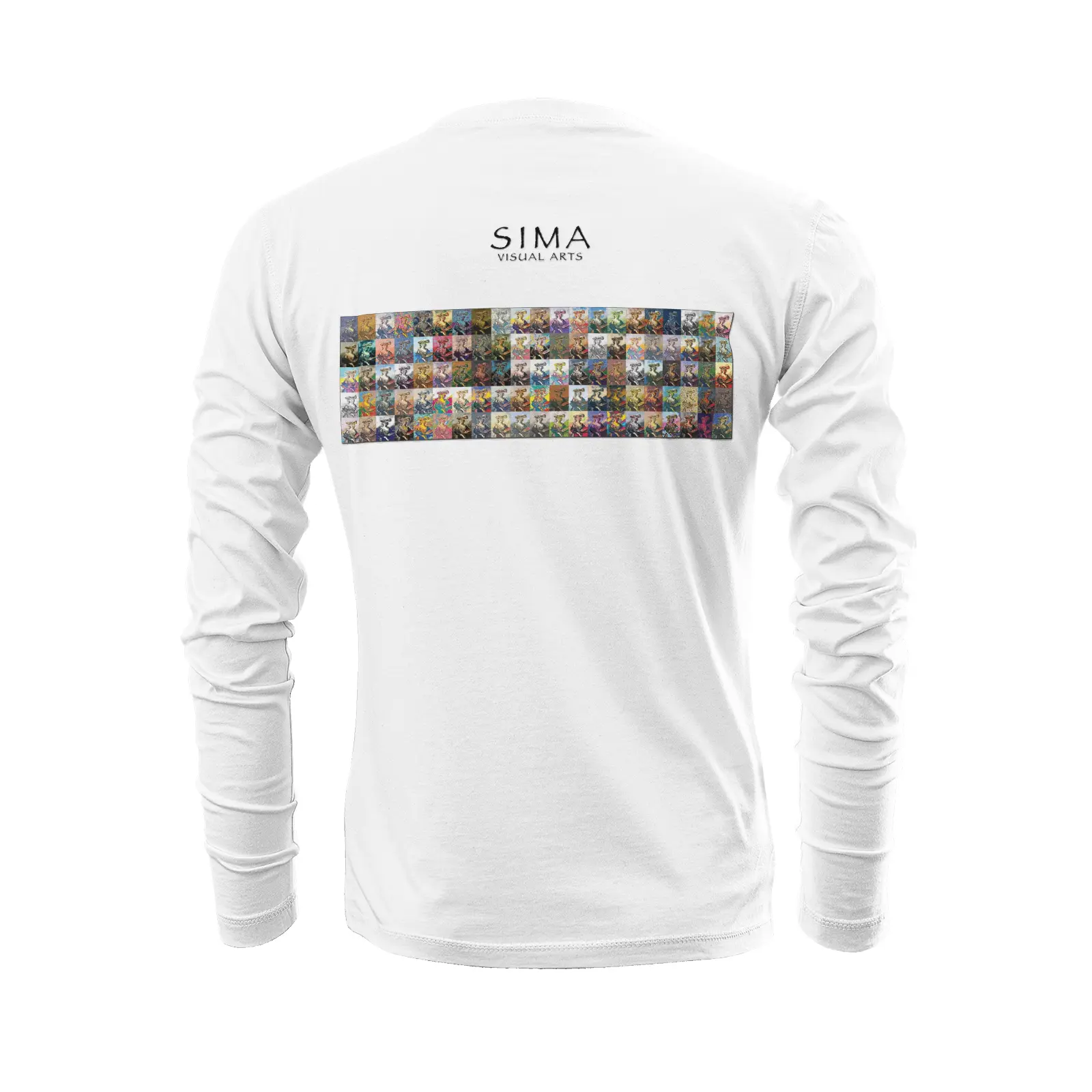 White long sleeve t-shirt - School of painting - Elizabeth LeBrun Printy6