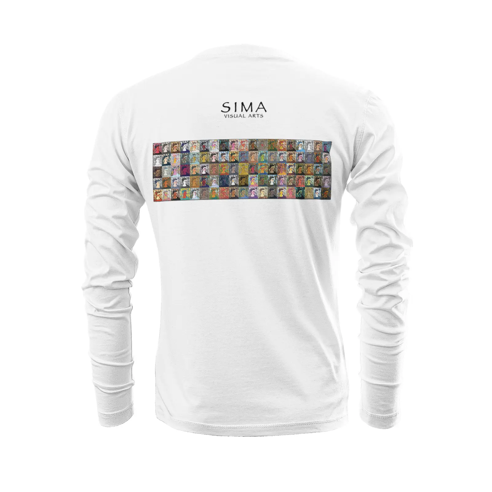 White long sleeve t-shirt - School of painting - Frida Kahlo Printy6