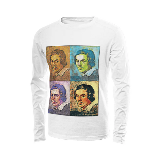 White long sleeve t-shirt - School of painting - Gian Lorenzo Bernini Printy6