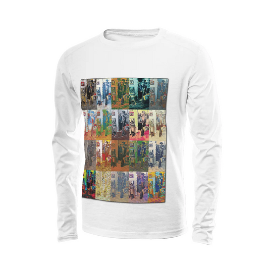 White long sleeve t-shirt - School of painting - Hollywood Star Genesis Printy6