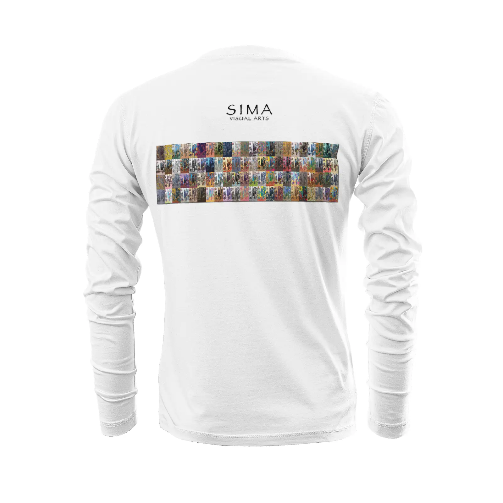 White long sleeve t-shirt - School of painting - Hollywood Star Genesis Printy6