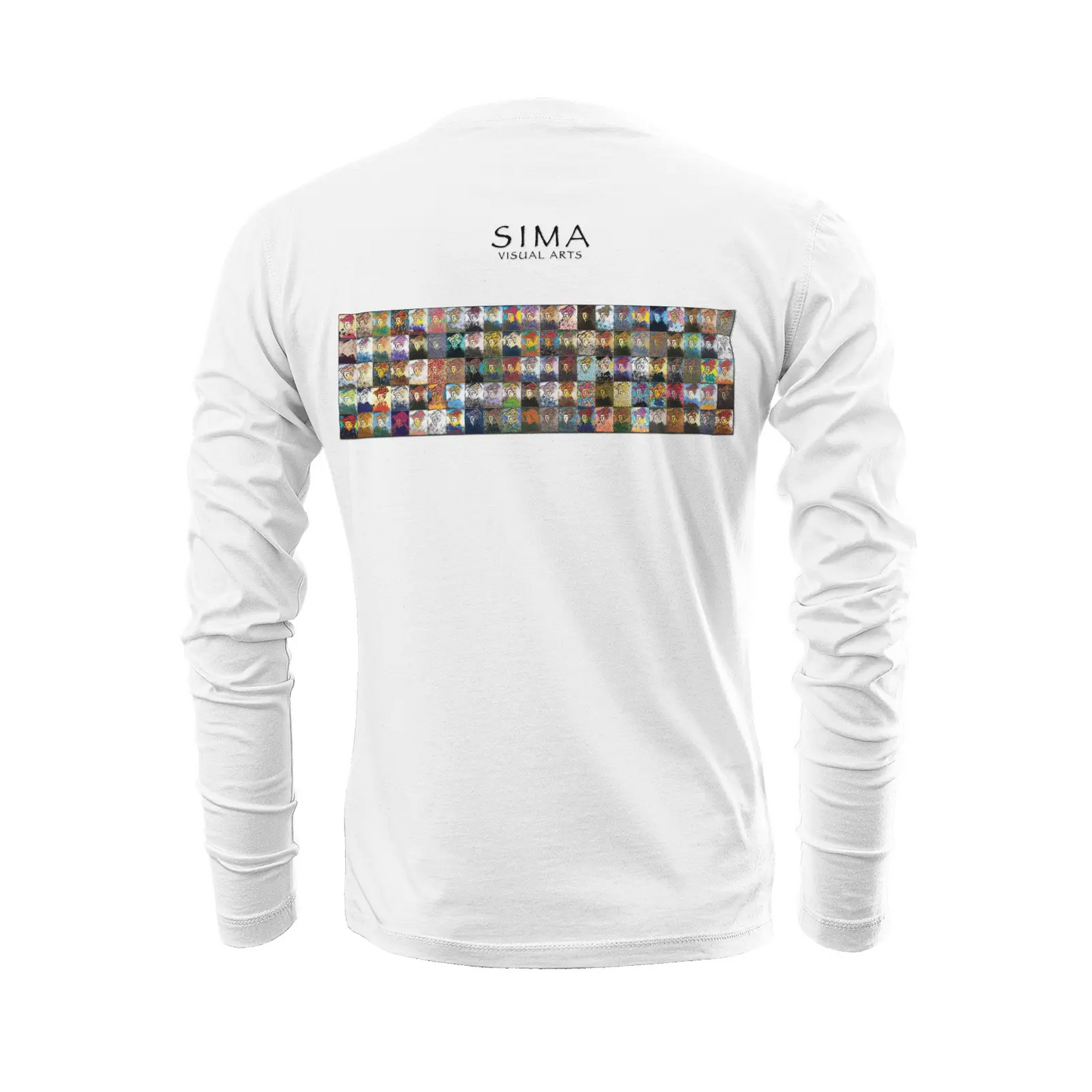 White long sleeve t-shirt - School of painting - Jan Van Eyck Printy6