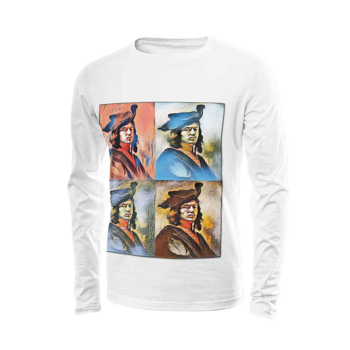 White long sleeve t-shirt - School of painting - Johannes Vermeer Printy6