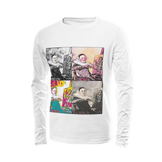 White long sleeve t-shirt - School of painting - Judith Leyster Printy6