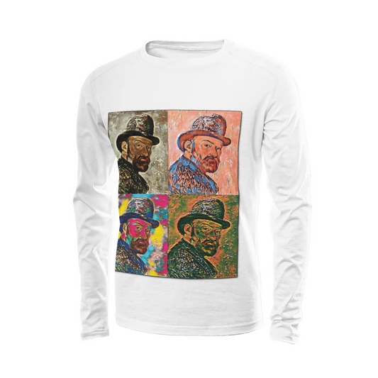 White long sleeve t-shirt - School of painting - Paul Cezanne Printy6