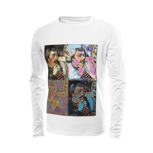 White long sleeve t-shirt - School of painting - Paul Gauguin Printy6