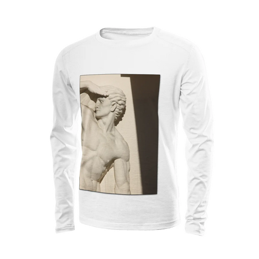 White long sleeve t-shirt - The architecture of USC (100) Printy6