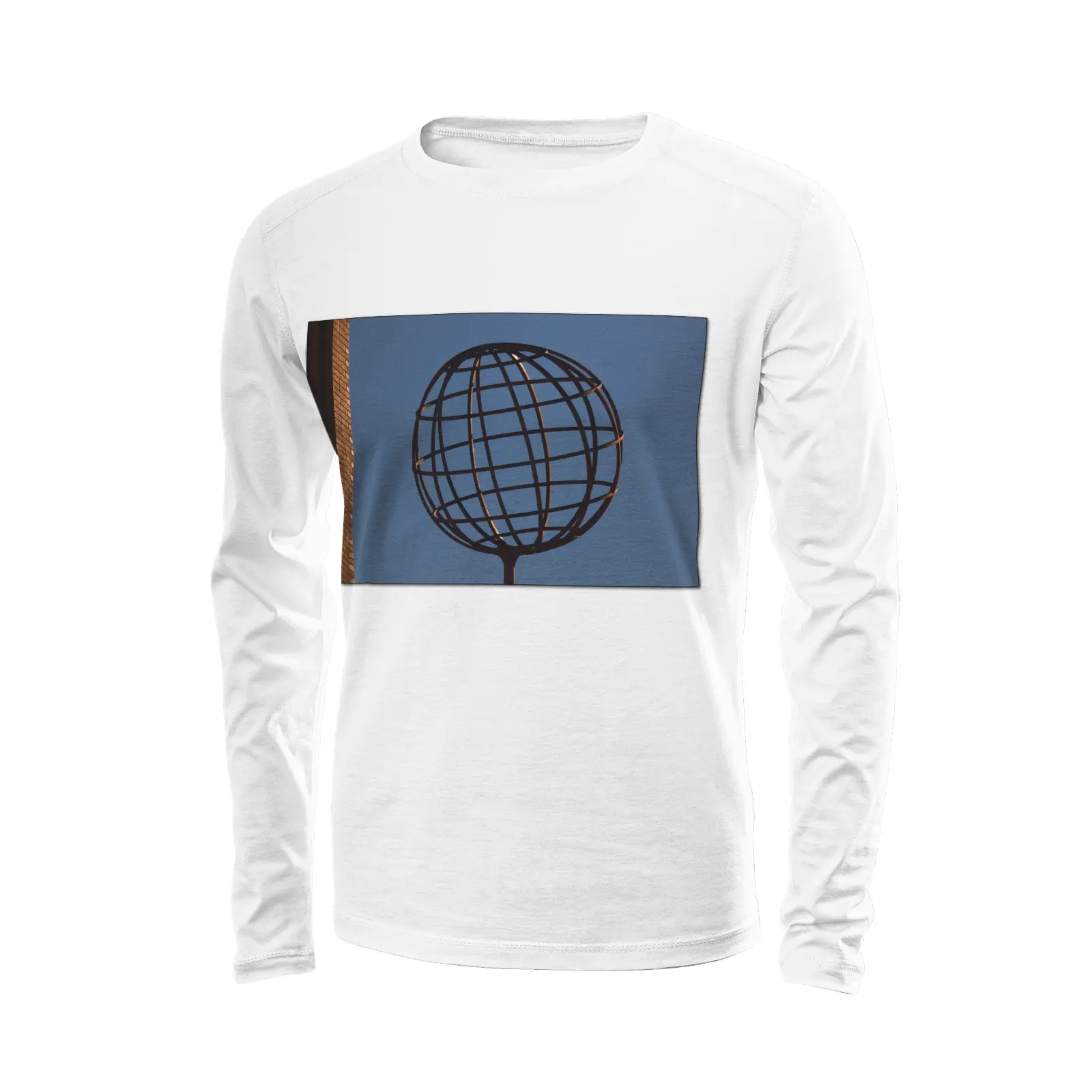 White long sleeve t-shirt - The architecture of USC (109) Printy6