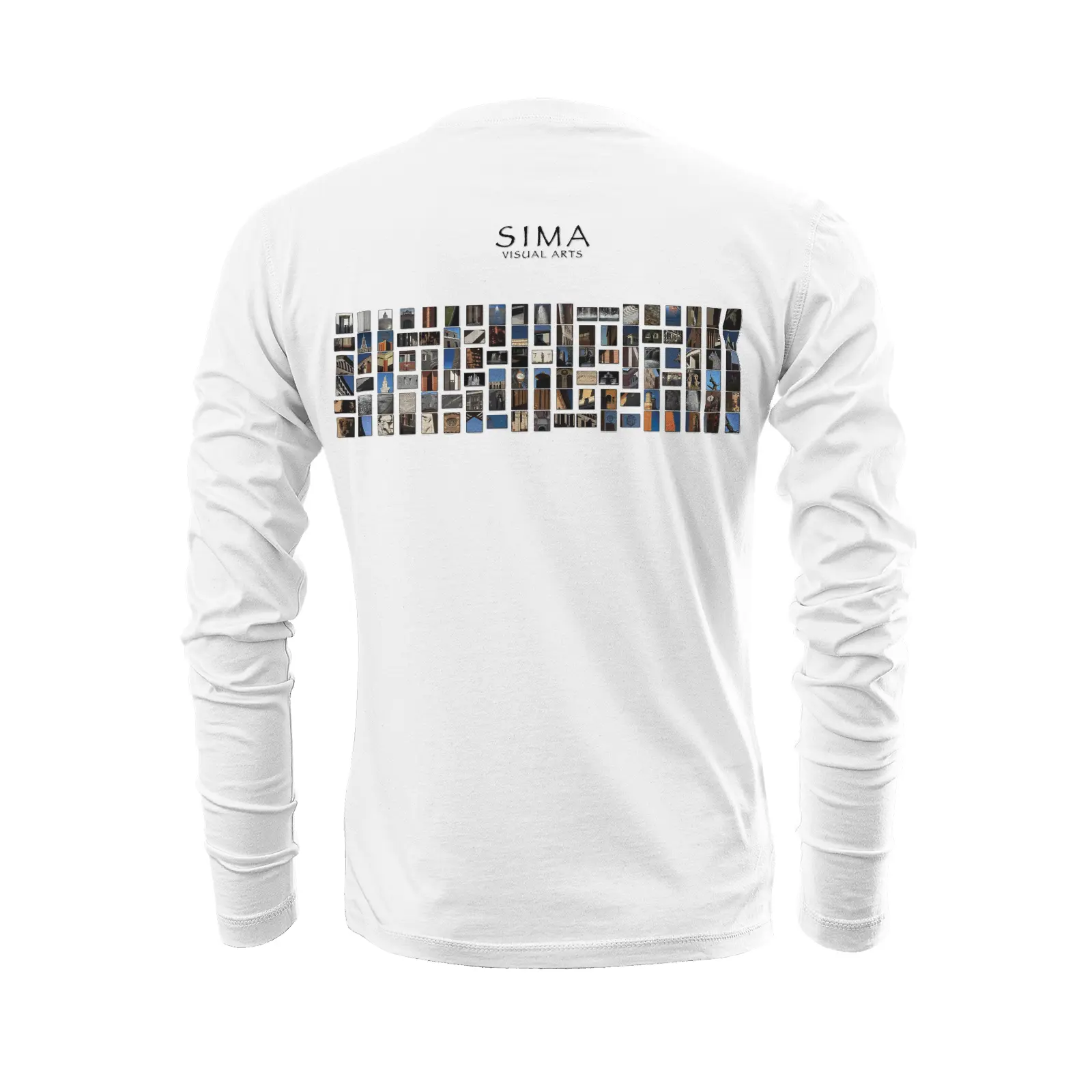 White long sleeve t-shirt - The architecture of USC (10) Printy6