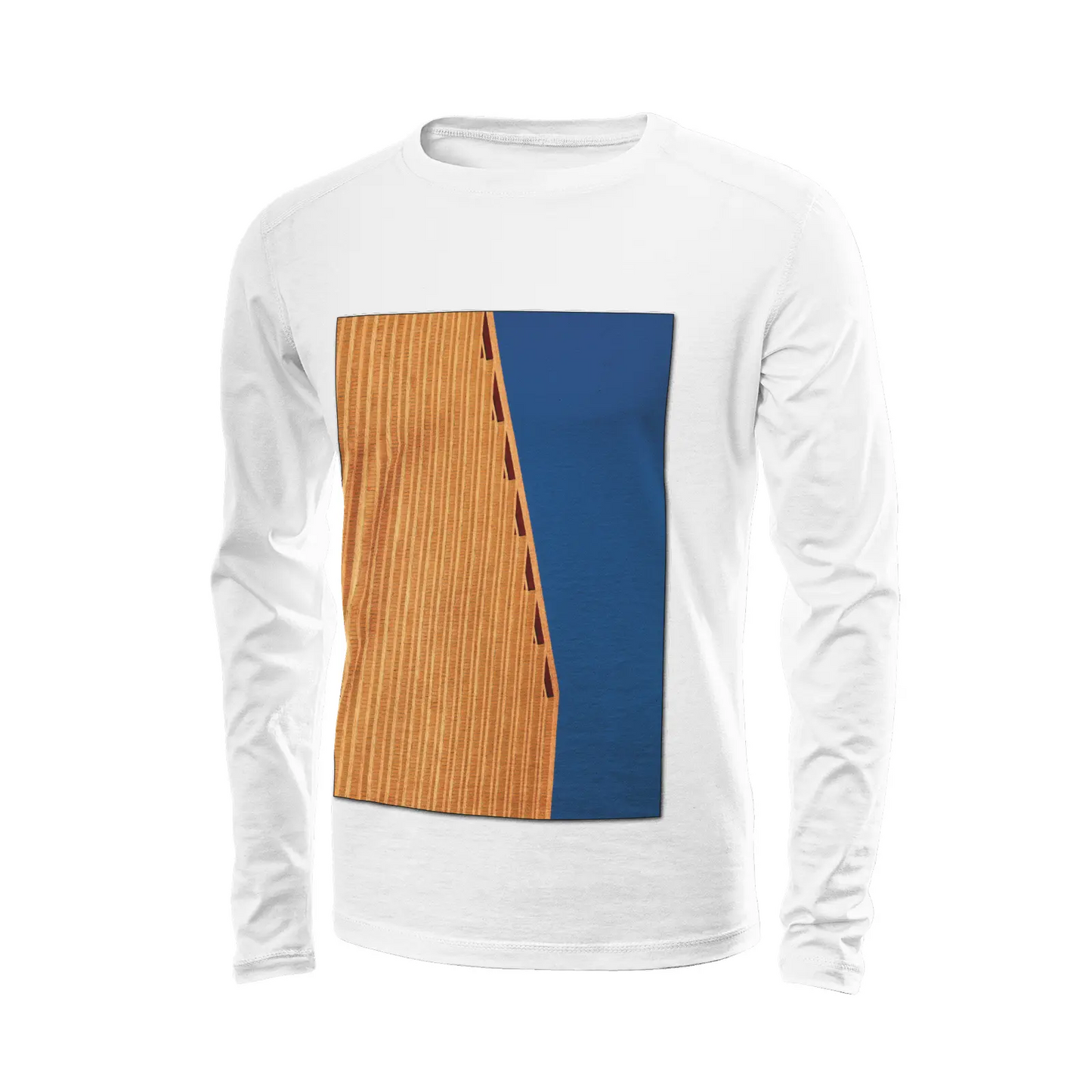 White long sleeve t-shirt - The architecture of USC (111) Printy6
